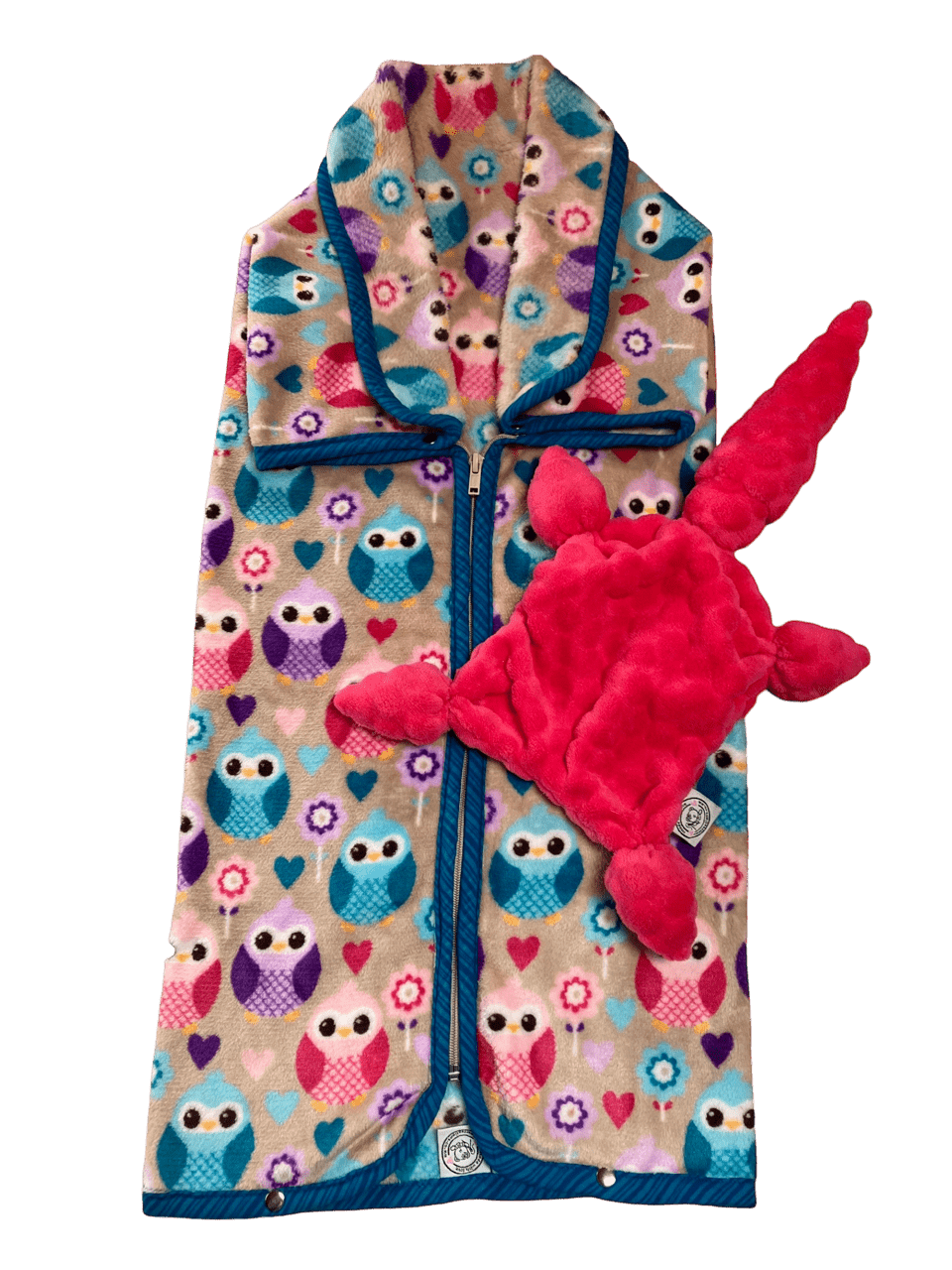 Infant Cocoon Blanket and Baby Lovey Combo NM Creations